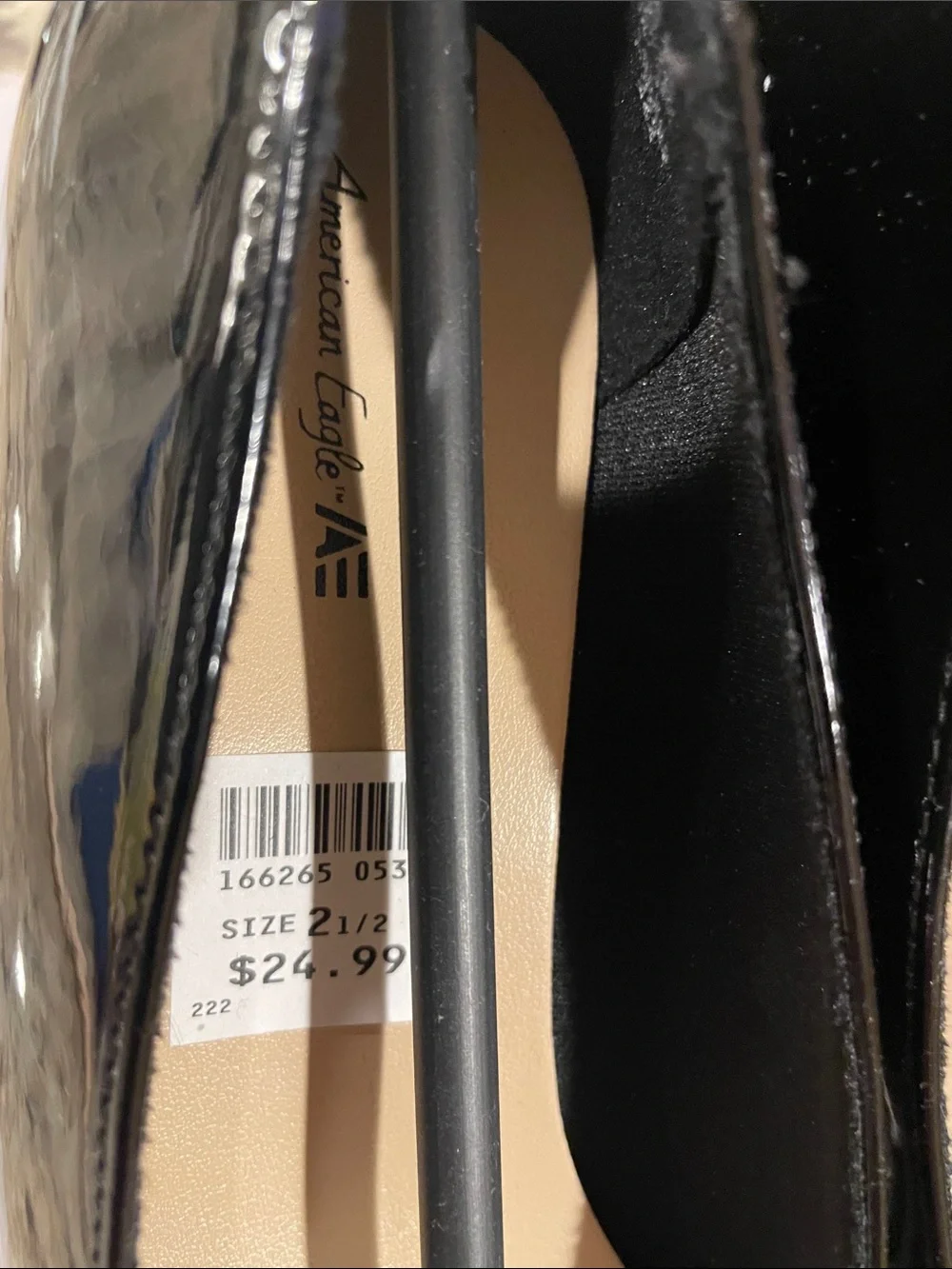 American Eagle Outfitters shiny black